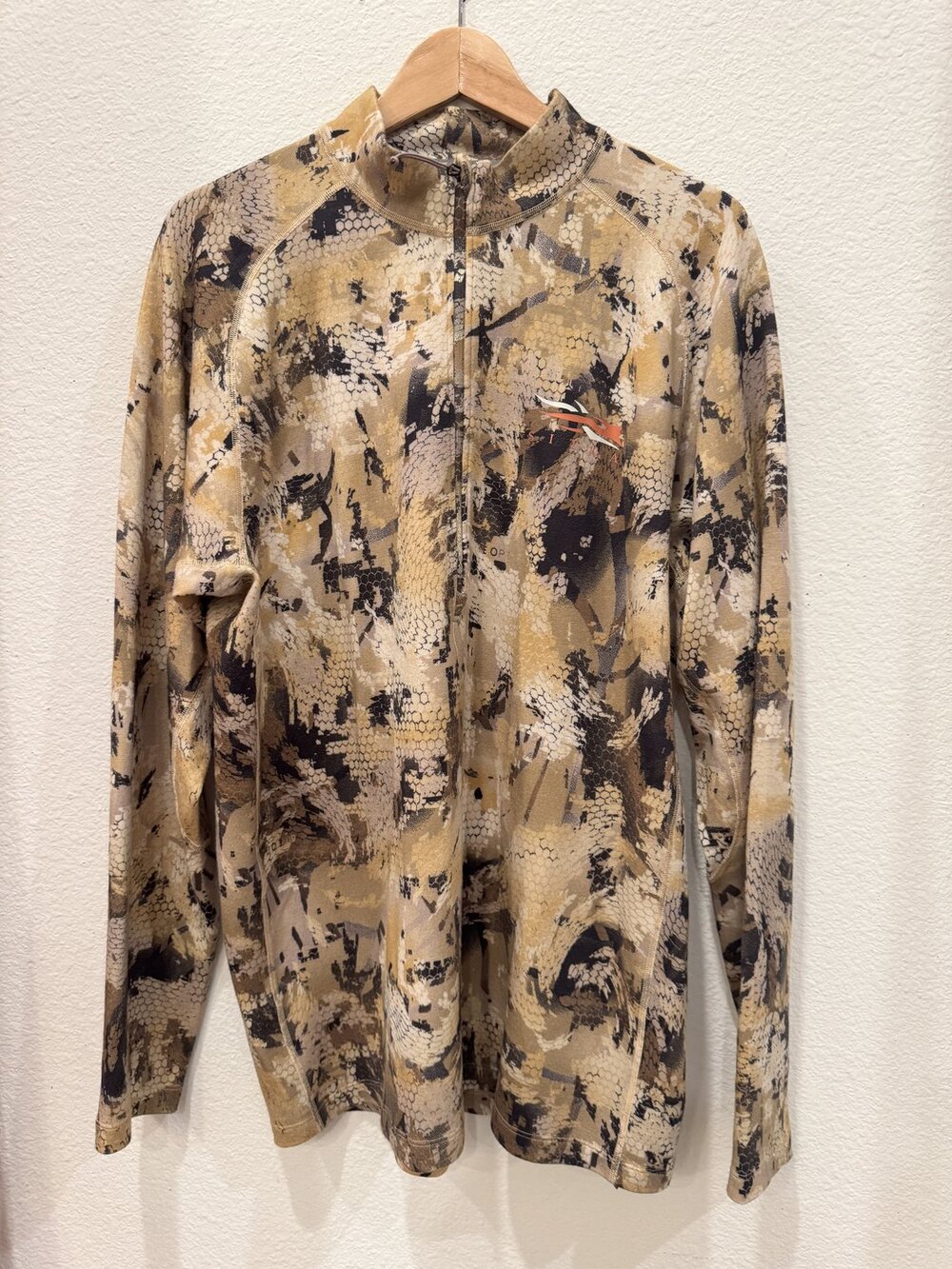 SITKA Gear Core Merino Heavyweight Zip-T Mens XL Optifade Marsh Waterfowl